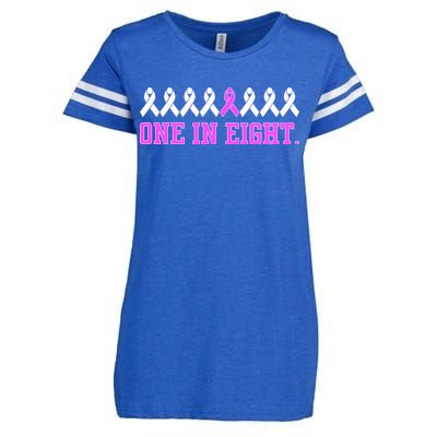 One In Eight Breast Cancer Awareness Enza Ladies Jersey Football T-Shirt