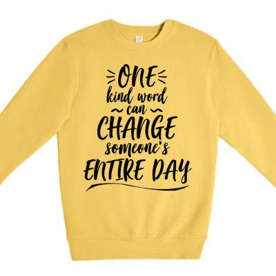 One Kind Word Anti Bullying Premium Crewneck Sweatshirt