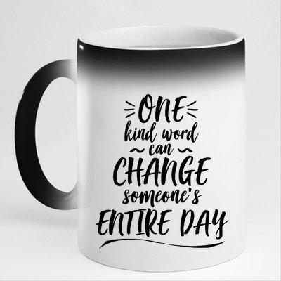 One Kind Word Anti Bullying 11oz Black Color Changing Mug