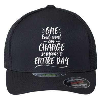 One Kind Word Anti Bullying Flexfit Unipanel Trucker Cap