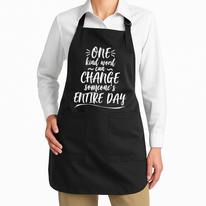 One Kind Word Anti Bullying Full-Length Apron With Pockets