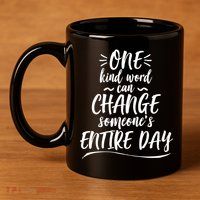 One Kind Word Anti Bullying 11oz C Handle Ceramic Mug