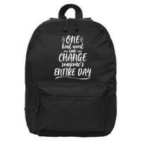One Kind Word Anti Bullying 16 in Basic Backpack