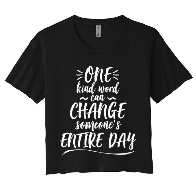 One Kind Word Anti Bullying Crop Top