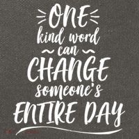 One Kind Word Anti Bullying Cotton Canvas Backpack