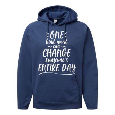 One Kind Word Anti Bullying Performance Fleece Hoodie