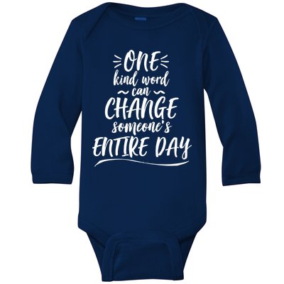 One Kind Word Anti Bullying Baby Long Sleeve Bodysuit