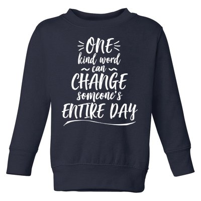 One Kind Word Anti Bullying Toddler Sweatshirt