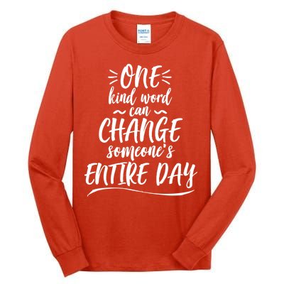 One Kind Word Anti Bullying Tall Long Sleeve T-Shirt