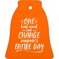 One Kind Word Anti Bullying Ceramic Bell Ornament