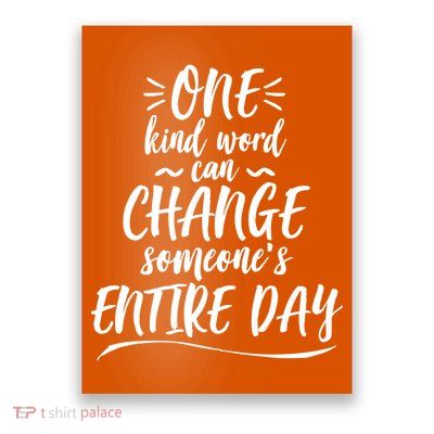 One Kind Word Anti Bullying Poster