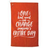 One Kind Word Anti Bullying Golf Towel