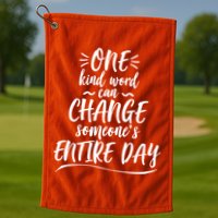 One Kind Word Anti Bullying Golf Towel