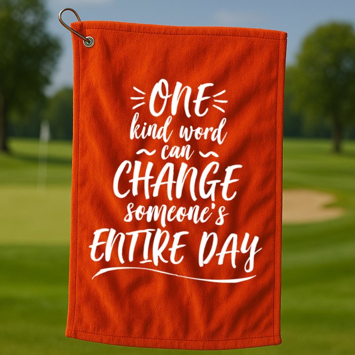 One Kind Word Anti Bullying Golf Towel