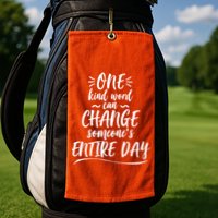 One Kind Word Anti Bullying Golf Towel