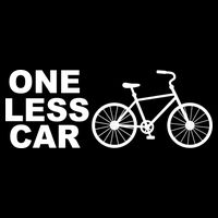 One Less Car Funny Cycling Tall T-Shirt