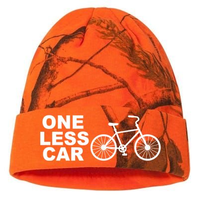 One Less Car Funny Cycling Kati Licensed 12" Camo Beanie