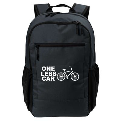 One Less Car Funny Cycling Daily Commute Backpack