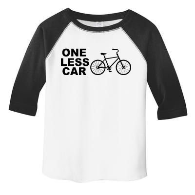 One Less Car Funny Cycling Toddler Fine Jersey T-Shirt