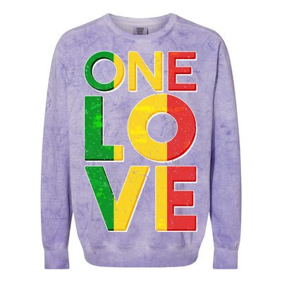 One Love African Colors Colorblast Crewneck Sweatshirt