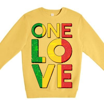 One Love African Colors Premium Crewneck Sweatshirt