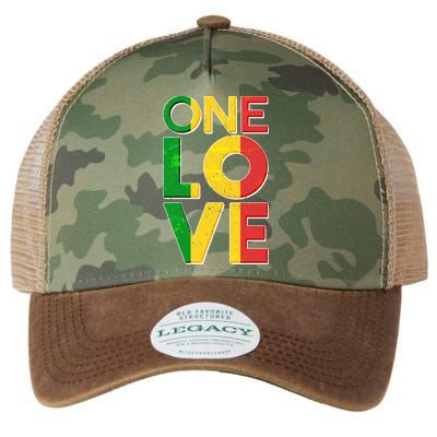 One Love African Colors Legacy Tie Dye Trucker Hat