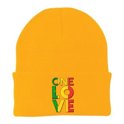 One Love African Colors Knit Cap Winter Beanie