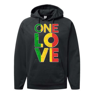 One Love African Colors Performance Fleece Hoodie