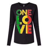 One Love African Colors Womens Cotton Relaxed Long Sleeve T-Shirt