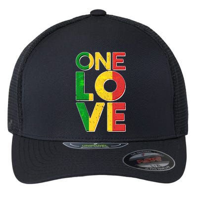 One Love African Colors Flexfit Unipanel Trucker Cap