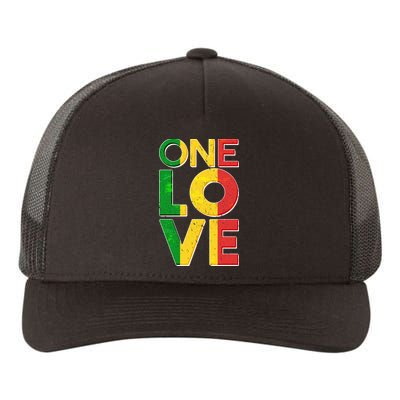 One Love African Colors Yupoong Adult 5-Panel Trucker Hat