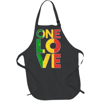 One Love African Colors Full-Length Apron With Pockets