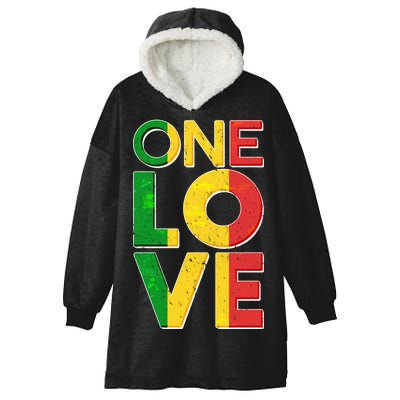 One Love African Colors Hooded Wearable Blanket