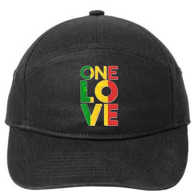 One Love African Colors 7-Panel Snapback Hat