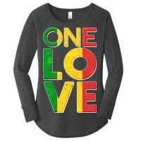 One Love African Colors Women's Perfect Tri Tunic Long Sleeve Shirt