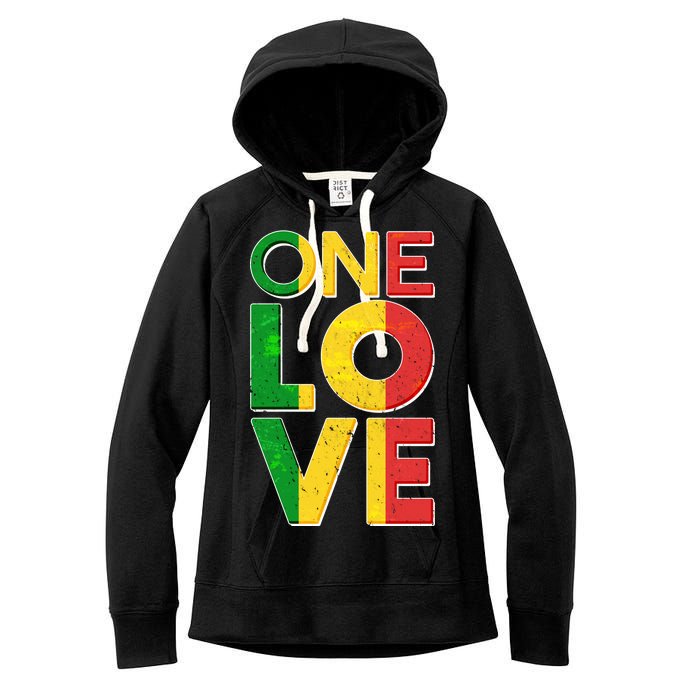 One Love African Colors Women's Fleece Hoodie