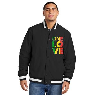 One Love African Colors Insulated Varsity Jacket