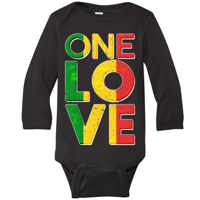 One Love African Colors Baby Long Sleeve Bodysuit