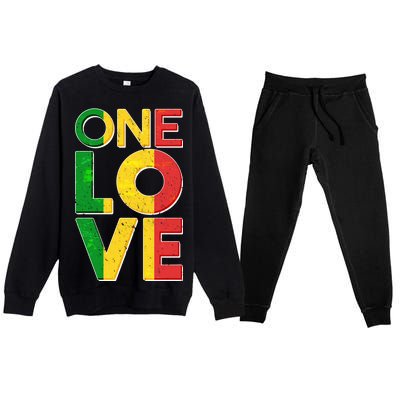 One Love African Colors Premium Crewneck Sweatsuit Set