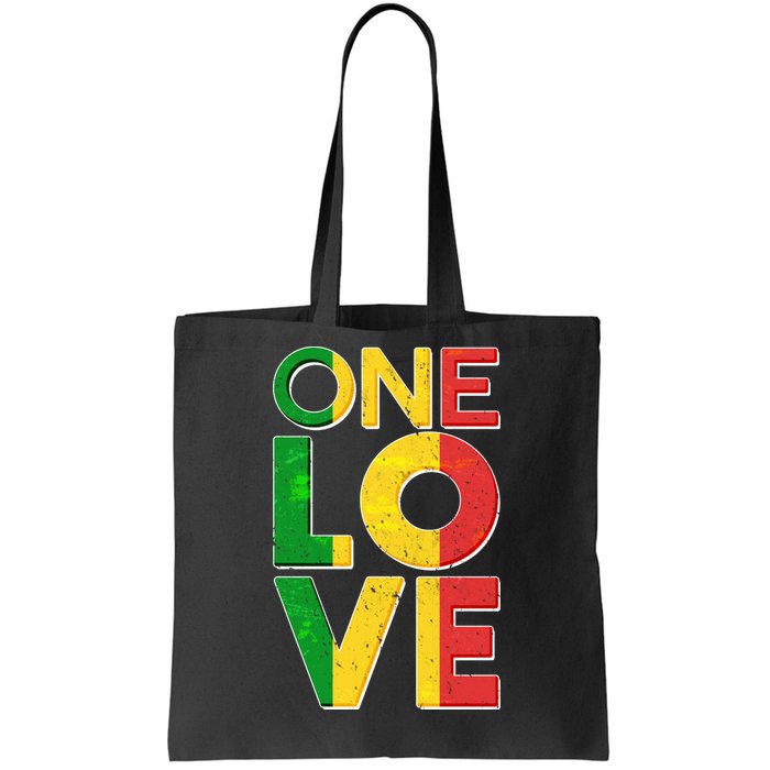 One Love African Colors Tote Bag