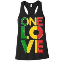 One Love African Colors Women's Racerback Tank