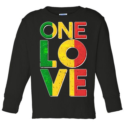 One Love African Colors Toddler Long Sleeve Shirt