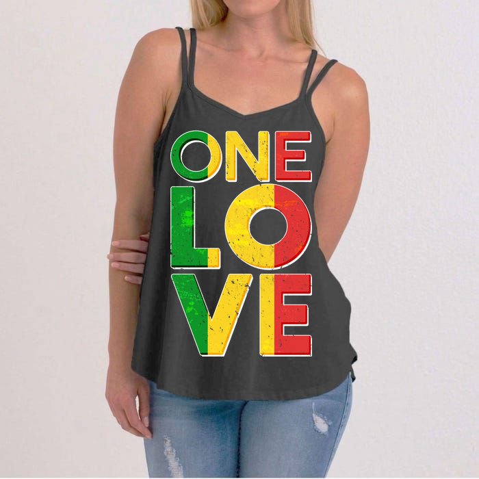 One Love African Colors Women's Strappy Tank