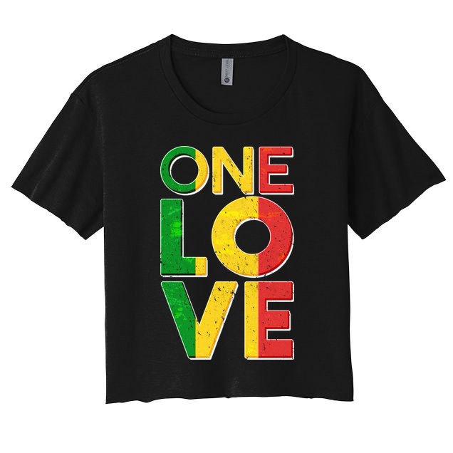 One Love African Colors Crop Top