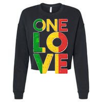 One Love African Colors Cropped Pullover Crew