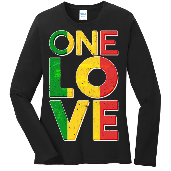 One Love African Colors Ladies Long Sleeve Shirt