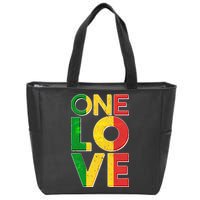 One Love African Colors Zip Tote Bag