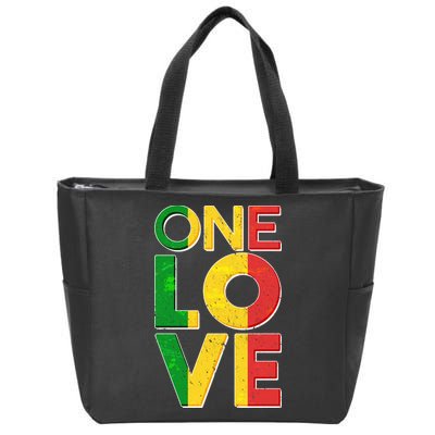 One Love African Colors Zip Tote Bag