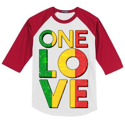 One Love African Colors Kids Colorblock Raglan Jersey