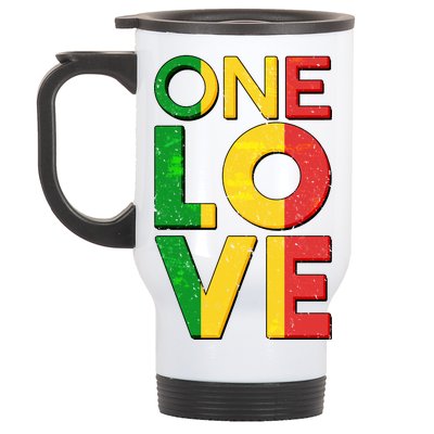 One Love African Colors Stainless Steel Travel Mug